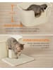 Feandrea Katzentoilette Boxal in Sandbeige - (B)76 x (H)33 x (T)64 cm
