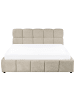 Beliani Doppelbett NOYON in Beige - (W) 200 x (H) 99 x (L) 217 cm