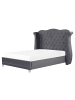 Beliani Doppelbett AYETTE in Grau - (W) 205 x (H) 154 x (L) 215 cm