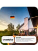 tectake Aluminium Fahnenmast mit Deutschland Flagge in 6,25 m Höhe