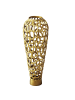 FineBuy Vase in Gold / Aluminium / 19x19x45