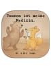 Mr. & Mrs. Panda Untersetzer Hase Tanzen Design mit Spruch in Weiß