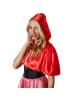 tectake Damenkostüm  Rotkäppchen  Märchenhaftes Design: Bezauberndes Kleid und roter Umh