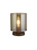 Licht-Erlebnisse Tischlampe (B)20 x (L)20 x (H)25.5 cm in Mokka Bernstein