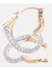 Diamant L'éternel Creolen aus 375 Gelbgold Herz-Design