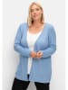 sheego Longstrickjacke in bleu