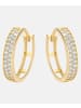 Diamant L'éternel Ohrringe aus 375 Gelbgold