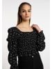 myMo ROCKS Damen Longsleeve in Schwarz