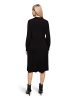 CARTOON Strickkleid mit Kragen in Schwarz