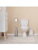 relaxdays WC-Garnitur in Silber - (B)17 x (H)78,5 x (T)17 cm