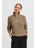 b. young BYOTINKA HALFZIP JUMPER 4 - KNIT Regular fit in Walnut