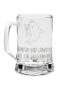 Mr. & Mrs. Panda Bierglas Sternzeichen Wassermann mit Spruch in Transparent