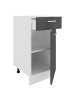 VCM  Küchenschrank B 40 cm Unterschrank Schublade Esilo in Weiß / Anthrazit