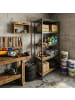 relaxdays Schwerlastregal "5 Ebenen" in Anthrazit - (B)90 x (H)180 x (T)40 cm