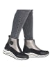 remonte Stiefelette in Schwarz/Silber