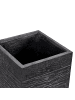 Beliani Outdoor Blumentopf DION in Schwarz - (W) 26 x (H) 60 x (L) 26 cm