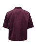 BETTY & CO Hemdbluse mit aufgesetzten Taschen in Dark Aubergine