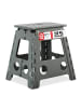 relaxdays 10 x Klapphocker in Hellgrau - (B)39 x (H)39 cm x (T)32 cm