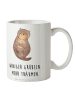 Mr. & Mrs. Panda Kaffeetasse Otter Muschel mit Spruch in Weiß