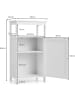 COSTWAY Badezimmerschrank in Weiß