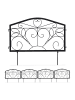 relaxdays 12tlg. Beetzaun Set in Schwarz - (B)675 x (H)33 cm