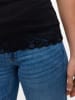 Vero Moda 2er-SET Ärmelloses Top mit Spitzenabschluss am Saum in Schwarz