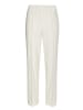 GOLDNER Kurzgröße:  Trageangenehme Rippenhose in cremeweiß