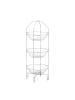 relaxdays Obst Etagere in Silber - (B)33 x (H)80 x (T)32 cm