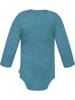 Normani Outdoor Sports 3er Pack Baby Merino Langarmbody Tuai in Blau/Grau/Grün