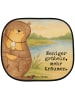 Mr. & Mrs. Panda Sonnenschutz Otter Muschel Design mit Spruch in Weiß