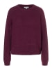 More & More Rundhalspullover mit Struktur oversized in ruby orchid
