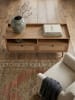 KADIMA DESIGN Lowboard 120x56x39 cm TV-Kommode mit Eiche-Dekor & Rattan, Design