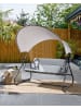 Beliani Gartenschaukel SOLAGNA in Grau - (W) 168 x (H) 187 x (L) 113 cm