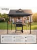 tectake Grillpavillon, inklusive 8 Heringen und 6 Haken, 240 x 150 x 250 cm