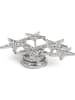 styleBREAKER Magnet Brosche in Silber