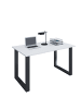 VCM  Schreibtisch Bürotisch Computertisch 140x80 Lona U in Schwarz / Weiß