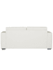 Beliani 3-Sitzer Sofa HELSINKI in Weiß/Silber - (W) 186 x (H) 72 x (L) 76 cm
