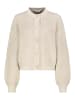 Sublevel Strickjacke Knopfleiste Rundhalsausschnitt in Beige-2