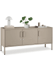 tectake Sideboard, Kippschutz, höhenverstellbare Füße, 120 x 37,5 x 55,5 cm