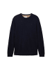 Tom Tailor Pullover in knitted navy melange