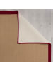 KADIMA DESIGN Jute-Teppich Naturfaser TRENT Geometrisch Boho Wohnzimmer in Rot