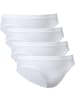 Con-ta Baumwolle, Feinripp Hüftslip 4er-Pack in weiß