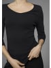 FLASHLIGHTS V-Shirt in grau-meliert, schwarz