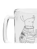Mr. & Mrs. Panda Bierkrug Nachtfalter Fähnchen ohne Spruch in Transparent