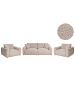 Beliani Sitzgruppe JUBEK in Beige