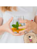 Mr. & Mrs. Panda Cocktail Glas Otter Muschel mit Spruch in Transparent