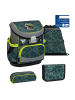 Belmil 4tlg-Set: Schulranzen T-rex Roar  in grün – (H)36 x (B) 28 x (T) 17 cm
