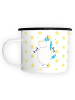 Mr. & Mrs. Panda Tasse Einhorn Fitness ohne Spruch in Weiß