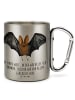 Mr. & Mrs. Panda thermotasse Fledermaus Flügel mit Spruch in Silber