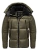 Humy Winterjacke mit Kapuze in Olive